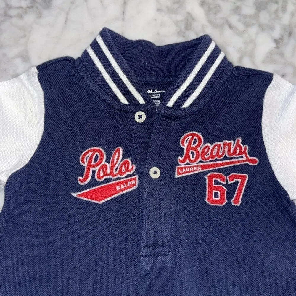 RALPH LAUREN POLO COVERALL 6M